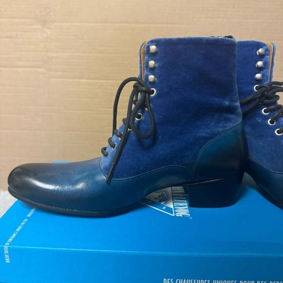 FOX & FLUEVOG EUGENE POSH LACE-UP BOOTS - Picture 3 of 5